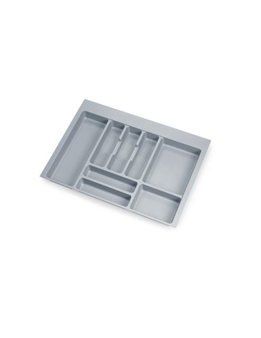 Emuca Range-couvert Optima Universal, 700, Plastique gris, Plastique, 1 ut.