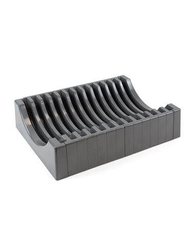 Emuca Porte-assiettes pour meuble avec capacité 13 assiettes., Plastique gris antracite, Plastique