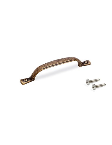 Emuca Tirador para mueble Nairobi, L139mm, intereje 96mm, Zamak, Bronce