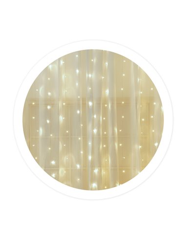 Luminous LED curtain 5x1M 8 functions Cold light