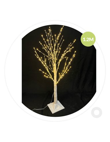 Árvore decorativa LED Sirka 1.2M Branco