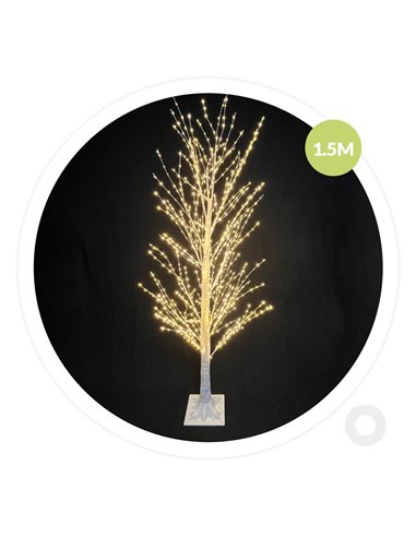 Arbre décoratif LED Sirka 1,5M Noir