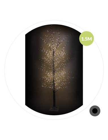 Árbol decorativo LED Sirka 1,5M Blanco