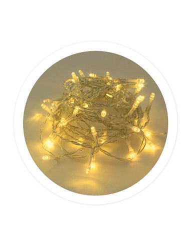 LED wire garland 4.9M 8 functions Warm light