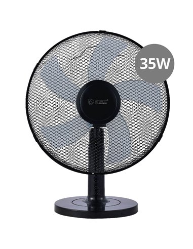 Macomia Tischventilator Ø31cm 35W Schwarz