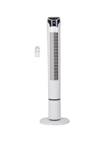 Ventilador de torre Kodima con mando 45W Blanco