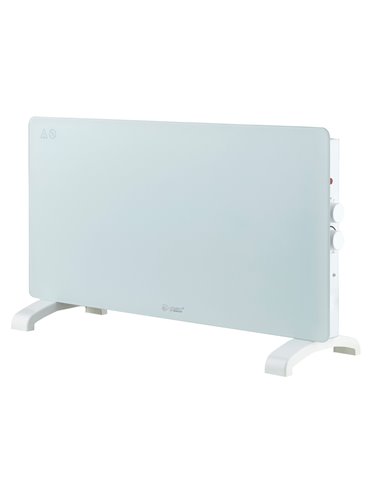 Radiador convector de cristal Zanthus - Blanco