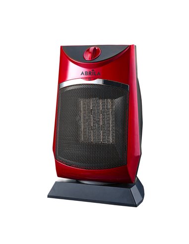 Termoventilador Cerámico PTC Calidez Rojo 1500W 2 Potencias 3 Funciones Antivuelco (32,5x17x20cm)