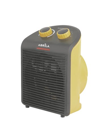 Termoventilador Eléctrico Croacia Amarillo/Negro 2000W 2 Potencias 3 Funciones Antivuelco (26x20x14cm)