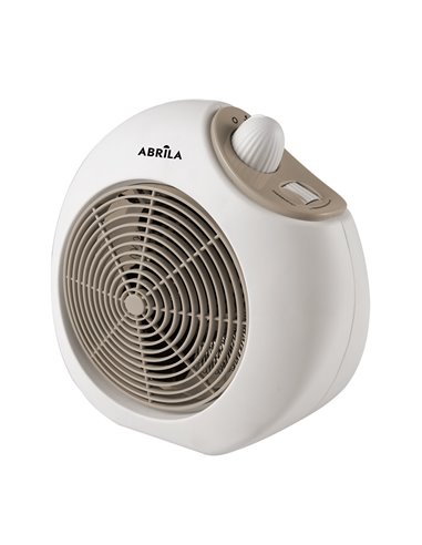 Termoventilador Eléctrico Savona Blanco/Beige 2000W 2 Potencias 3 Funciones Termostato (24,5x25,5x14cm)