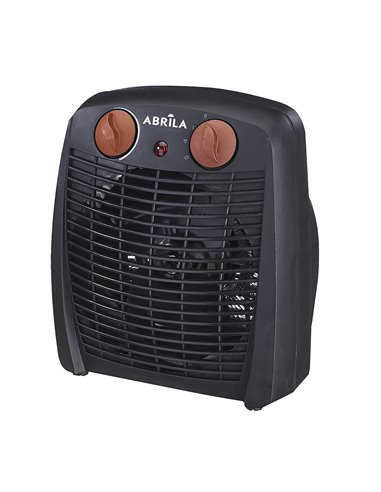 Termoventilador Eléctrico Gambia Negro/Marrón.000W 2 Potencias 3 Funciones (23,8x19,5x11,7cm)