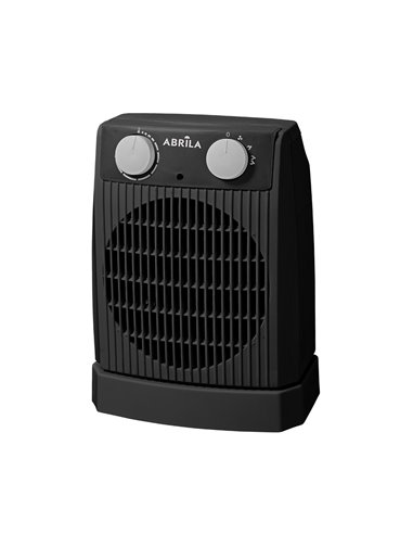 Termoventilador Eléctrico Nairobi Oscilante Gris/Negro 2000W 2 Potencias 3 Funciones Antivuelco (26,4x20x12,9cm)