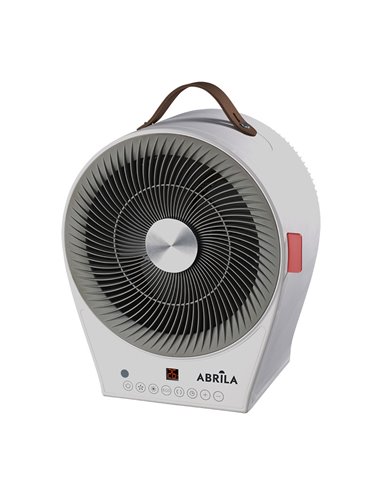 Termoventilador Eléctrico 2 en 1 Maraja Blanco/Gris 2000W 2 Potencias 4 Funciones Display Temporizador (32x27x21cm)