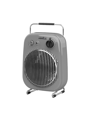 Termoventilador Eléctrico Martinica Gris/Negro 2000W 2 Potencias 2 Funciones Antivuelco Termostato (35,4x21,8x15,5cm)