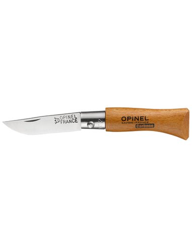 Navaja acero carbono nº2 hoja de 3,5cm OPINEL