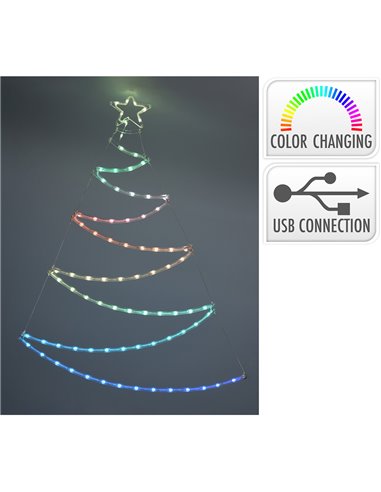 Adorno LED árbol RGB conexión usb BASICS