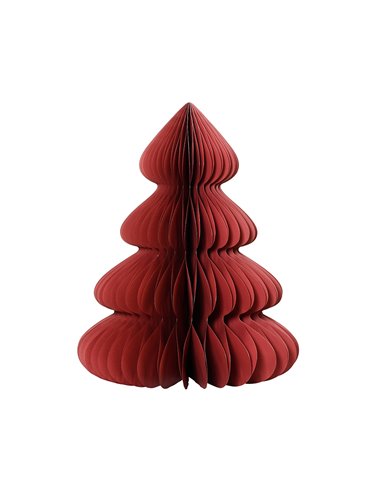 Adorno árbol de papel plegable Ø72x90cm DECORIS – Granate