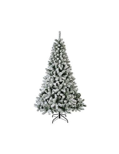 Árbol de Navidad Monarca nevado Ø126x210cm EVERLANDS