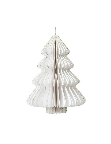 Árbol de papel para colgar Ø30x40cm DECORIS – Blanco