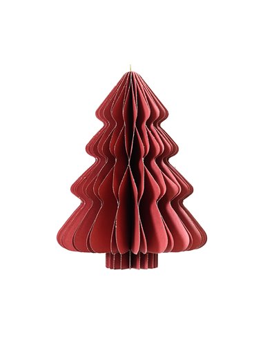 Árbol de papel para colgar Ø30x40cm DECORIS – Rojo