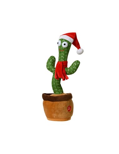 Cactus navideño bailarín con música. BASICS