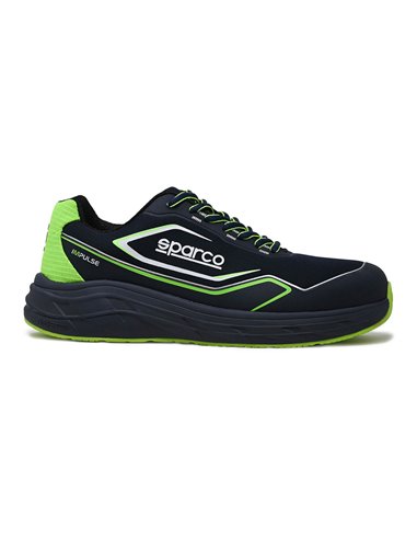 Calzado seguridad Impulse Willen Talla 45 SPARCO – Azul marino/Verde fluor