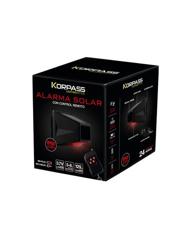 ALARMA SOLAR KORPASS 129DB GIRATORIA 360º