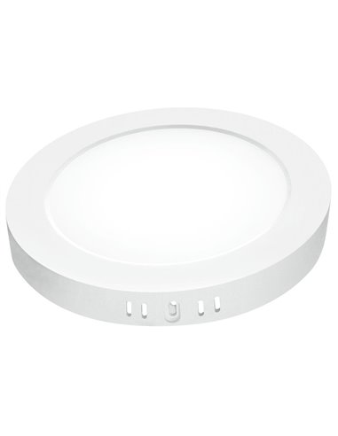 DOWNLIGHT LED MATEL PC BLANCO SUPERFICIE REDONDO 18W FRÍA