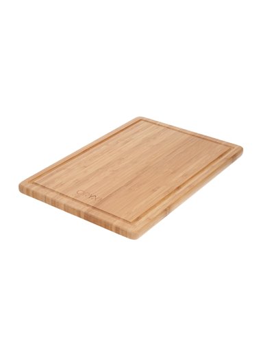 Tabla Cortar Cocina Fabricada En Madera De Bambu 100% Con Ranura 32x25,5 cm.Tabla Cortar,Carne Pescado,Verduras,Frutas,Alimentos