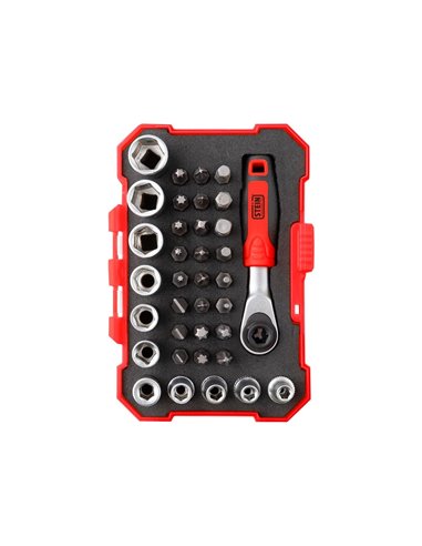 STEIN CR-V mini ratchet set 38 pieces