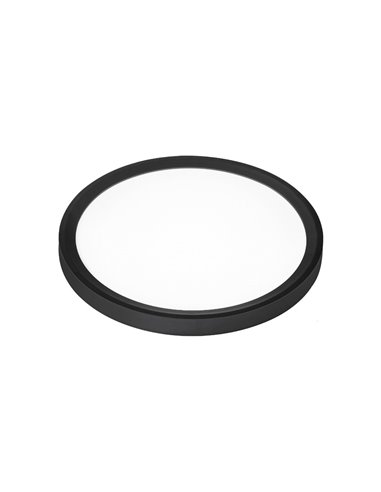 Round LED panel black surface 230mm 18W CCT