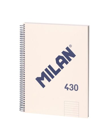 Cuaderno A4 pautado (7mm) colección “430 since 1918” color beige con espiral MILÁN