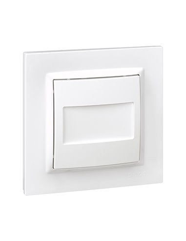 Tapa ciega color blanco “Serie 10” 8x3x8cm SIMON