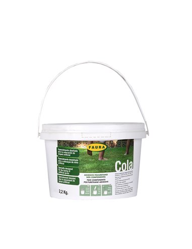 Cola especial color verde para césped artificial en interior y exterior 5,5kg FAURA