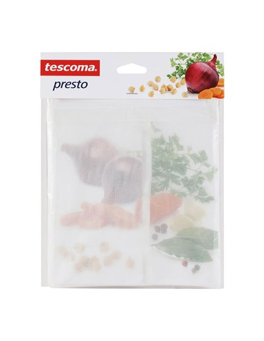 Bolsas de malla “Presto” de tela sintética duradera (2 unidades) TESCOMA