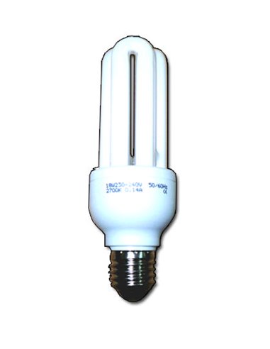 LUZ DLU LAMPARA ELECTRON.3U/T4 230V E27 LARGA  21WFRIA FLS4E042