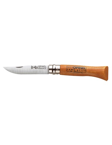 OPINEL NAVAJA CARBONO N�6 VIROLA BLOQUEO HOJA 7,0 CM04426VRN