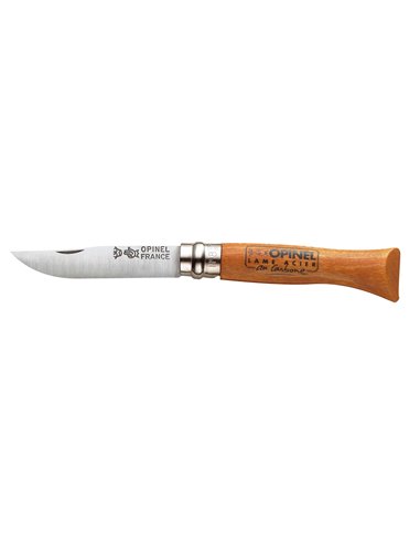 OPINEL NAVAJA CARBONO N�8 VIROLA BLOQUEO HOJA 8,5 CM04428VRN