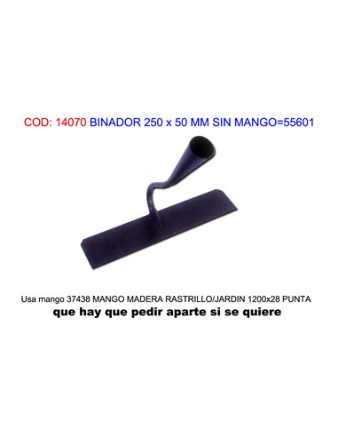 BINADOR 250 x 50 MM SIN MANGO55601