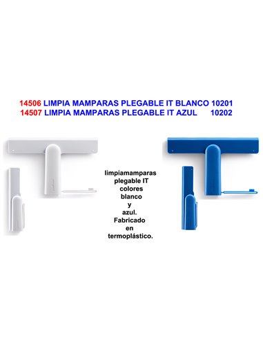 LIMPIA MAMPARAS PLEGABLE IT BLANCO 10201