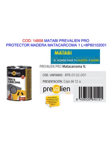 MATABI PREVALIEN PRO MATACARCOMA 1 L8P80102001