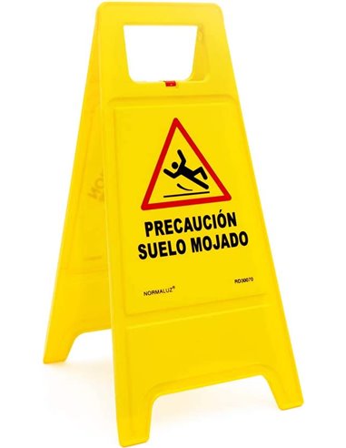 NORMALUZ PANEL/CABALLETE PRECAUCION SUELO MOJADO 62X30CMRD30070