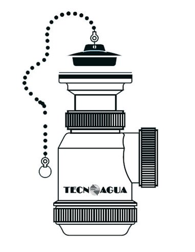 TECNO SIFON EXT.CORT.LAV.BID.C/V1-1/2 (T3) 50020
