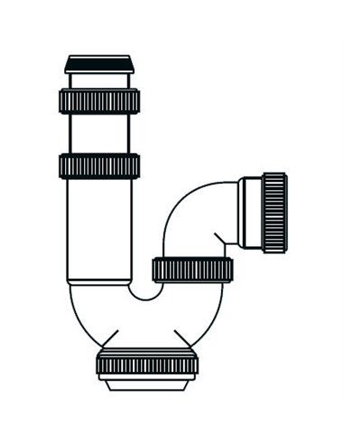 TECNO SIFON EXT.CURV.FREG. S/V1-1/2 (T31) 50059