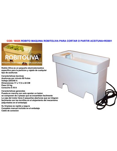 ROBITO MAQUINA ROBITOLIVA PARA CORTAR O PARTIR ACEITUNARO001