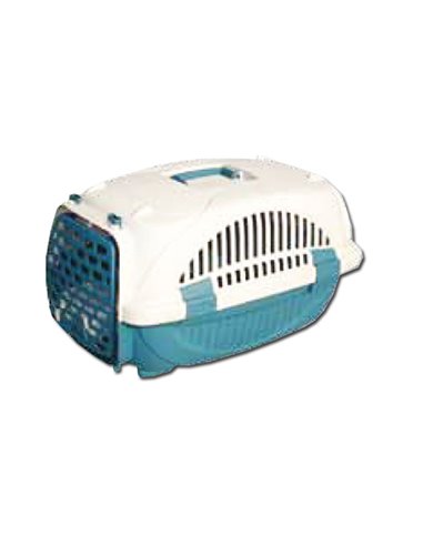 MALETA TRANSPORTE MASCOTA POLIPRO AZUL/BLANCO 34x52x33CMZTB-406