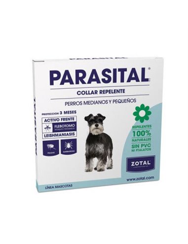 ZOTAL PARASITAL COLLAR PERRO PEQUE�/MEDIAN ANTIPARASITO72510110