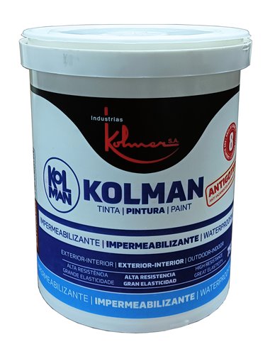 KOLMAN IMPERMEABILIZANTE FACHAD/TERRAZ ANTIGOTERA ROJO SAT 750ML