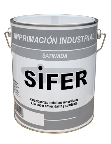 SIFER PINTURA IMPRIMACION INDUSTRIAL SINTET ANTIOX GRIS 4 LTS. 