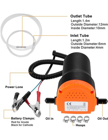 LAMS BOMBA ASPIRACION ACEITE CONEXION A  BATERIA 12 V01650